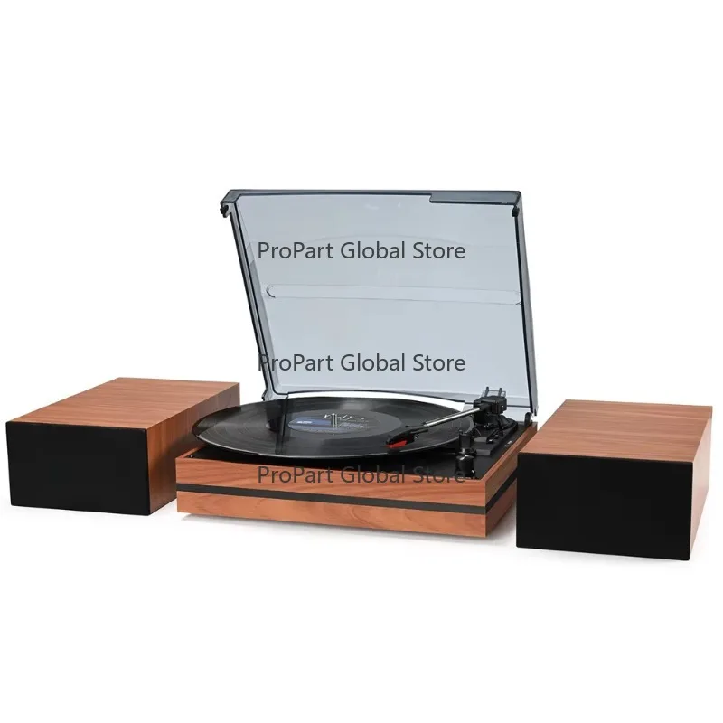 Gramophone Blue Tooth Record Player 3 Speeds Portable Suitcase Turntable Vinyl Record Player 2.0 Stereo Speaker Vinyl Player