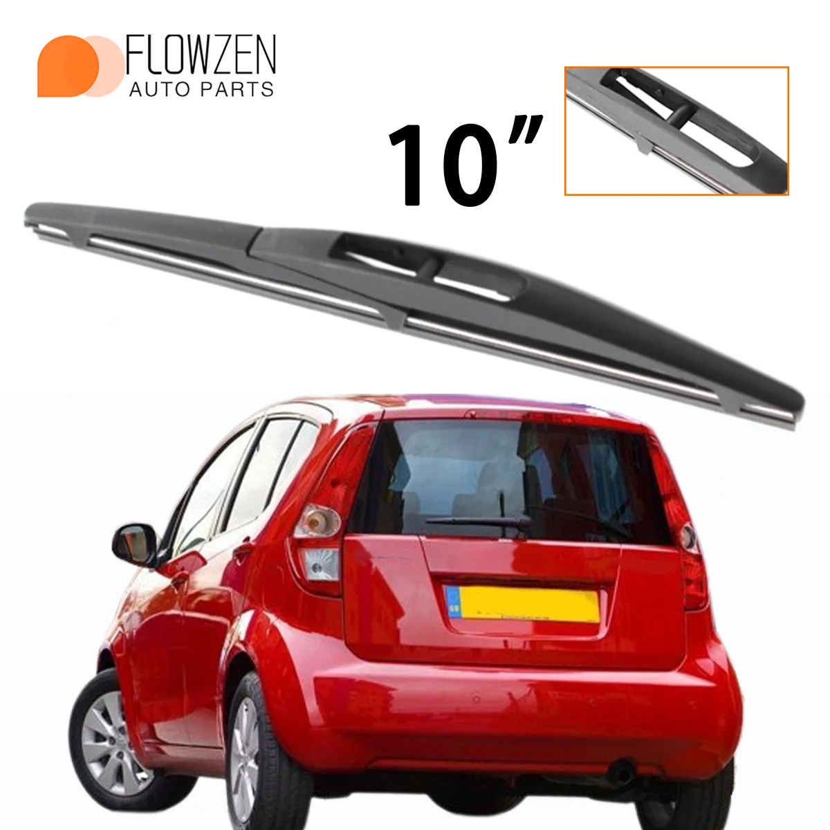 1 Stück 10-Zoll-Heckscheibenwischer, passend für Suzuki Splash 2008-2014, Scheibenwischerblatt, Autozubehör