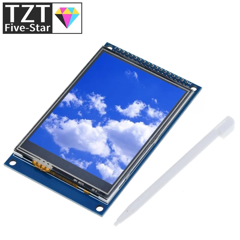 

TZT 3,2-дюймовый TFT ЖК-дисплей с сенсорным экраном, дисплей Ultra HD 320X240 ILI9341 для Arduino 3,2 дюйма 320240 240х320 240320 2560 своими руками 34PIN