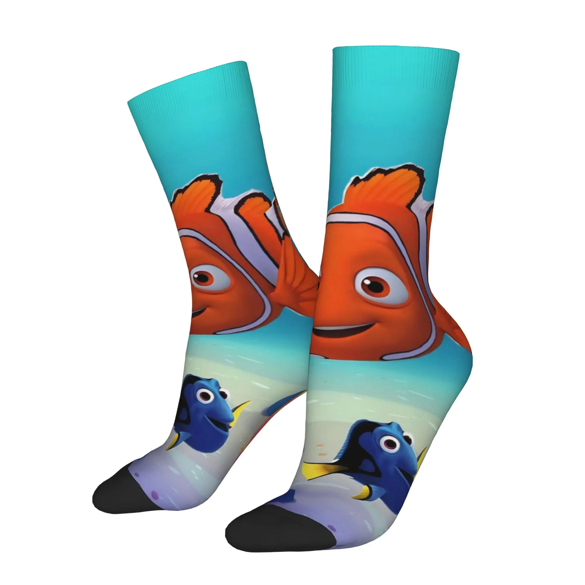Fashion Male Men Socks Harajuku Finding Dorys Nemos Sea Fish Sock Polyester  Graphic Women's Socks Spring Summer Autumn Winter