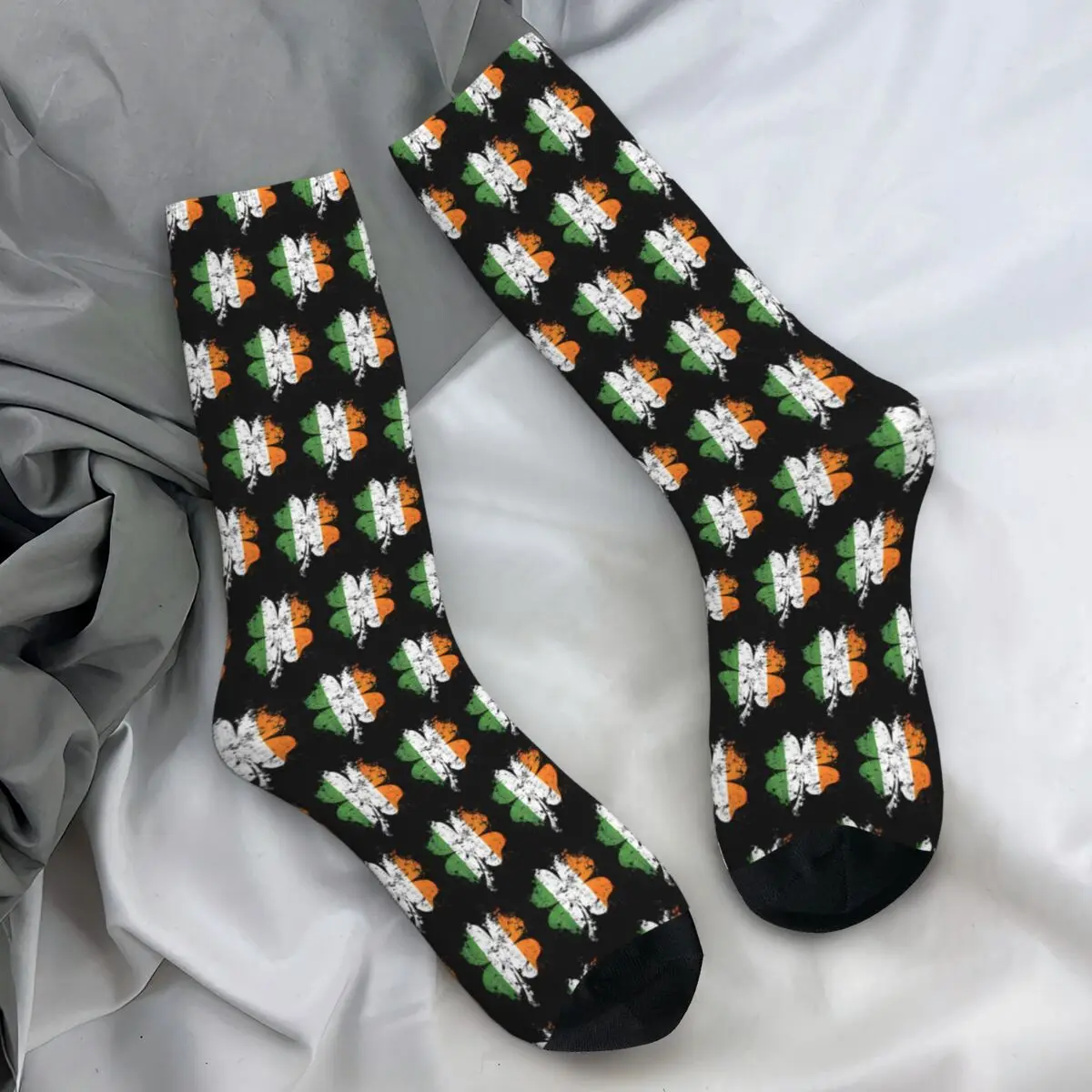 Ireland Irish Flag Stockings Adults Men Socks Soft Breathable Gothic Socks Autumn Outdoor Sports Non Slip Graphic Socks Gift