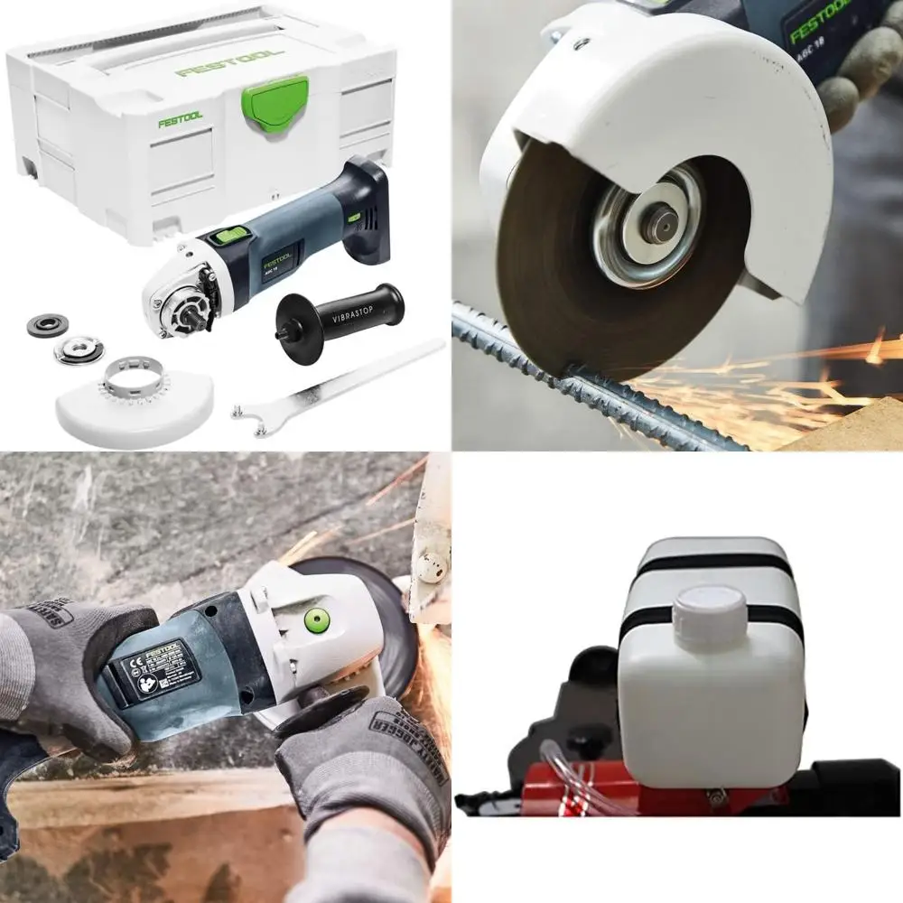 

Беспроводная угловая шлифовальная машина, базовый комплект с литий-ионным аккумулятором 18 В, 125 мм для точной резки и шлифования