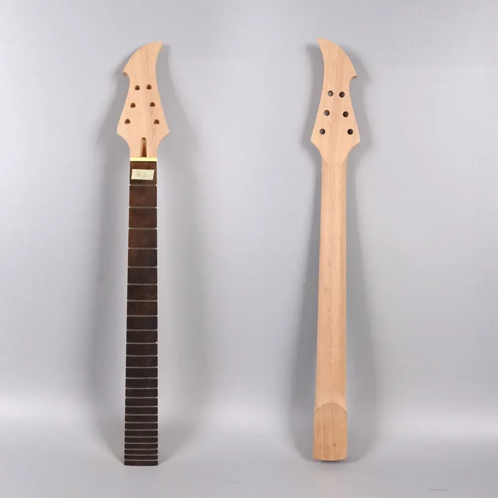 Yinfente New Electric Guitar Neck 25.5 Inch 22 Fret Rosewood Fretboard FireBird Head Unfinished DIY Project for Luthier