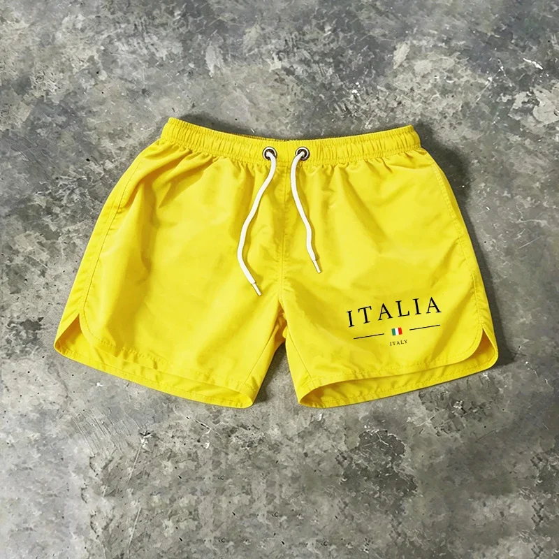 Italy Fashion Men's Board Shorts Male Summer Casual Sports Beach Shorts Daily Gym Fitness Running Surfing Cycling Shorts 2026