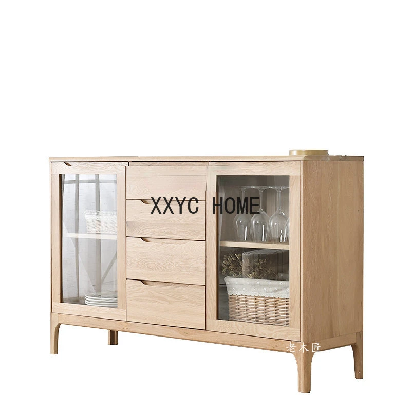 

Двухдверный буфет из массива дерева, дубовый шкаф, шкаф для ресторана, винный шкаф