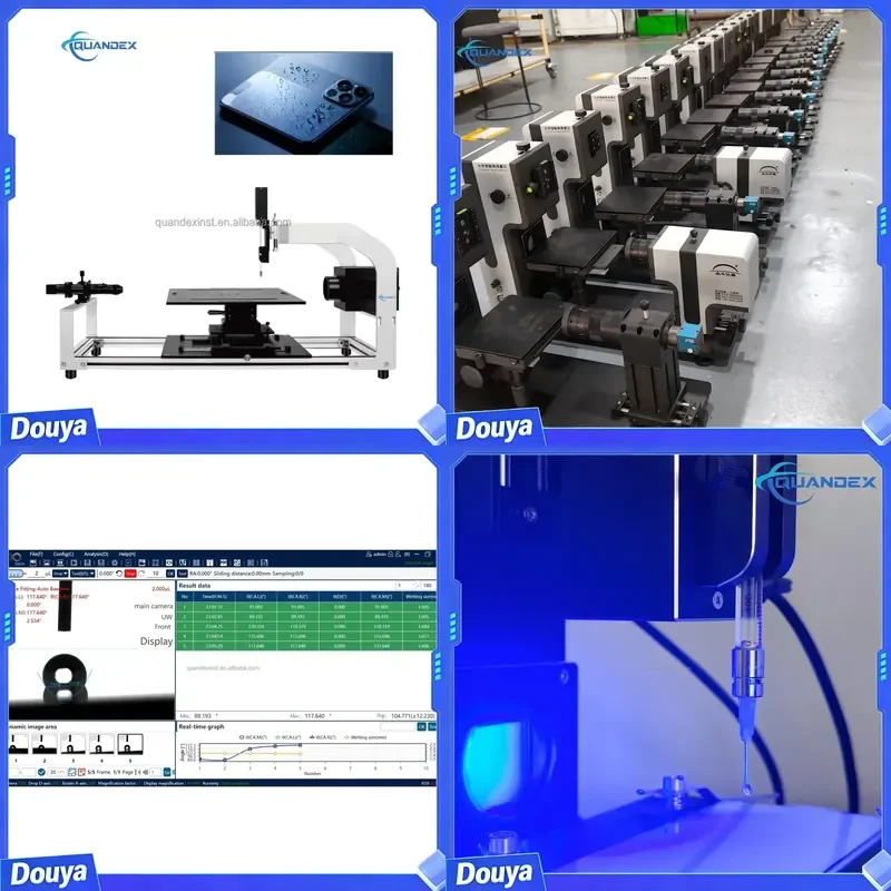Optical Tensiometer with Large Platform Automatic Liquid Dispensing Surface Wettability Testing Equipment Contact Angle Meter
