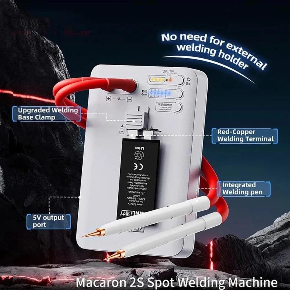 Qianli NEW Macaron 2S Spot Welder No Need for External Welding Holder Portable Phone Battery Flex Cable Repair Soldering Machine