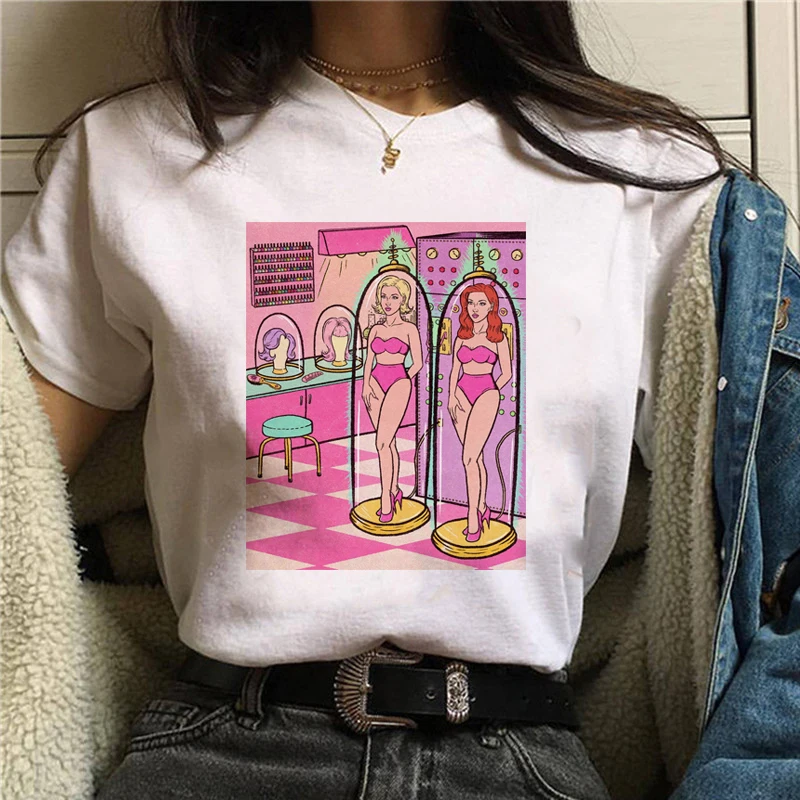 Woman Tshirts Female Harajuku Fashion Streetwear Tee Kimetsu No Yaiba Clothes Japan Anime Graphic Tshirts Shirts for Women Tees