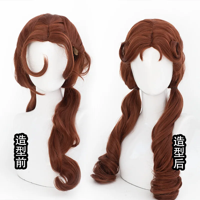 Identiteit V Klein meisje Aftrek Ster Dorothy Cosplay Pruik Simulatie Hoofdhuid Top Halloween Cadeau