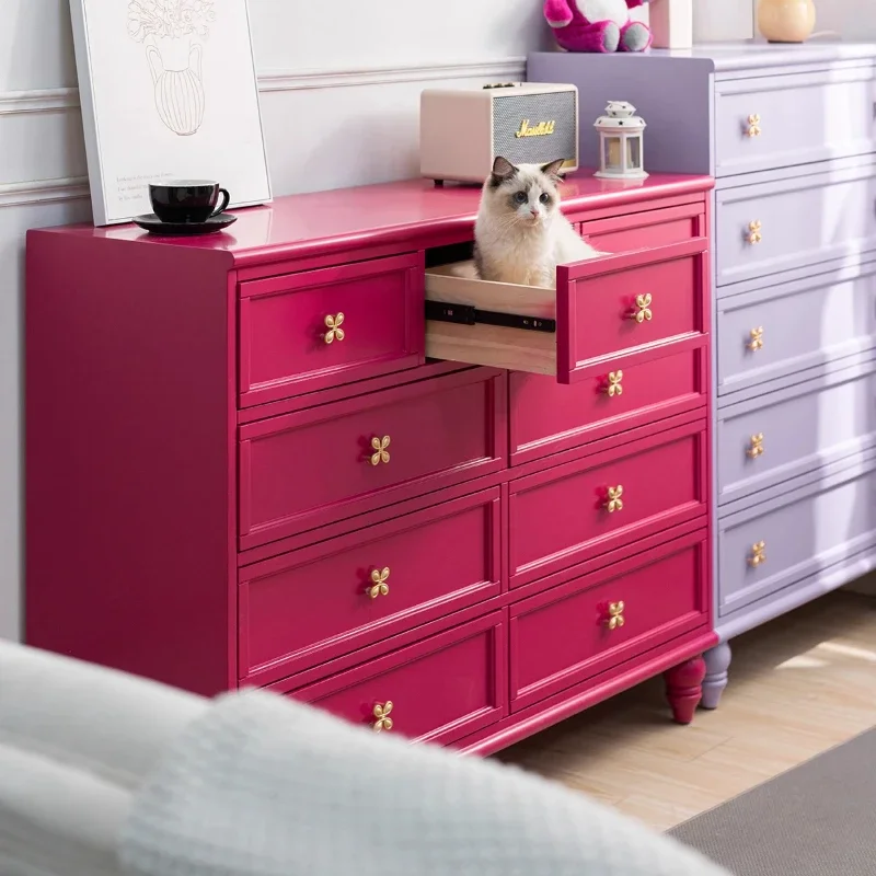 

Retro Barbie nine chest of drawers, living room locker, master bedroom bedside cabinet