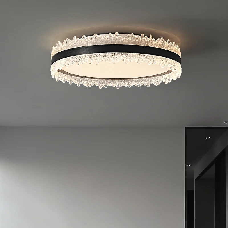 Italian-Style Luxury Bedroom Ceiling Light Circular High-End Elegant Home Decor Lighting Luxury Master Bedroom Eye-Friendly Lamp