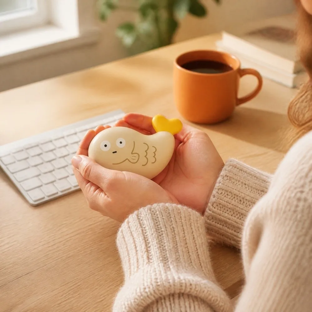 Small Gift Cute Hand Warmer Shell Portable Compact Pocket Hand Warmer Creative Lightweight Handheld Case Winter