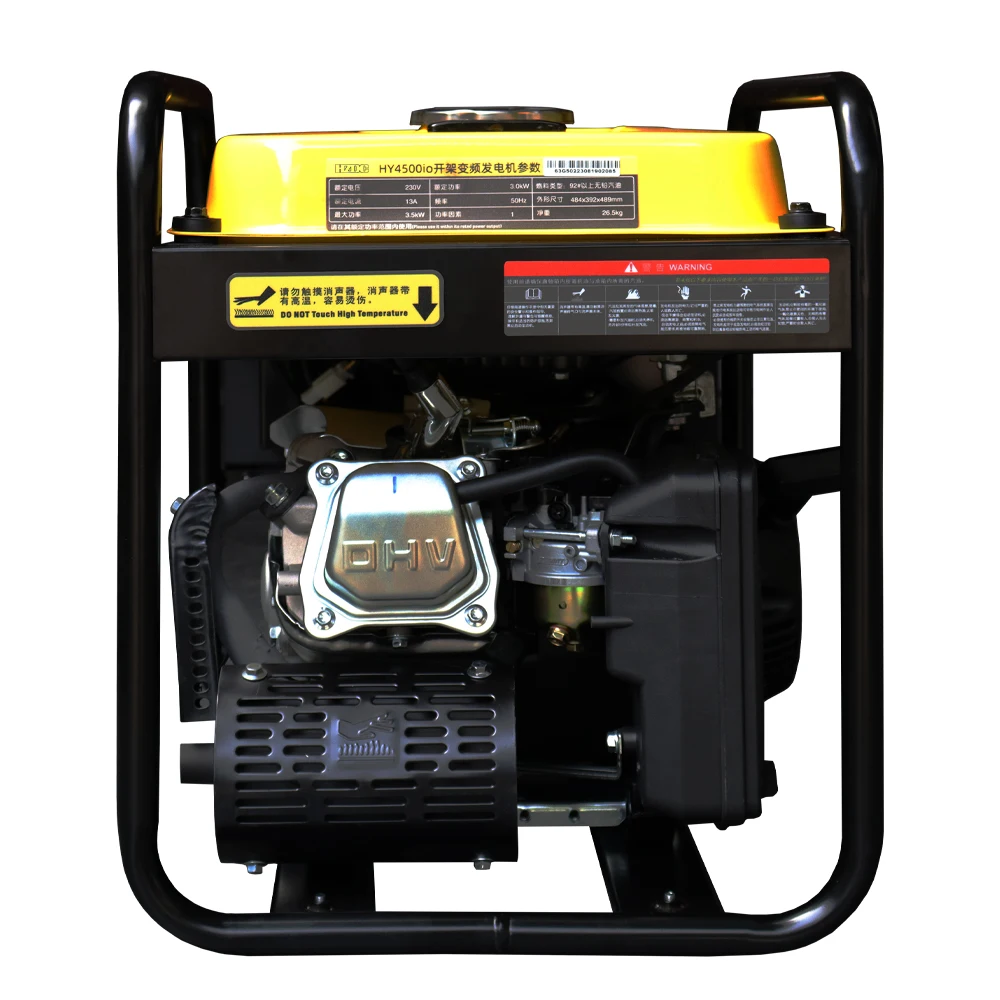 Professional single-phase 3kw household generator portable 3000w 4000w 4500w gasoline engine 220v rated voltage