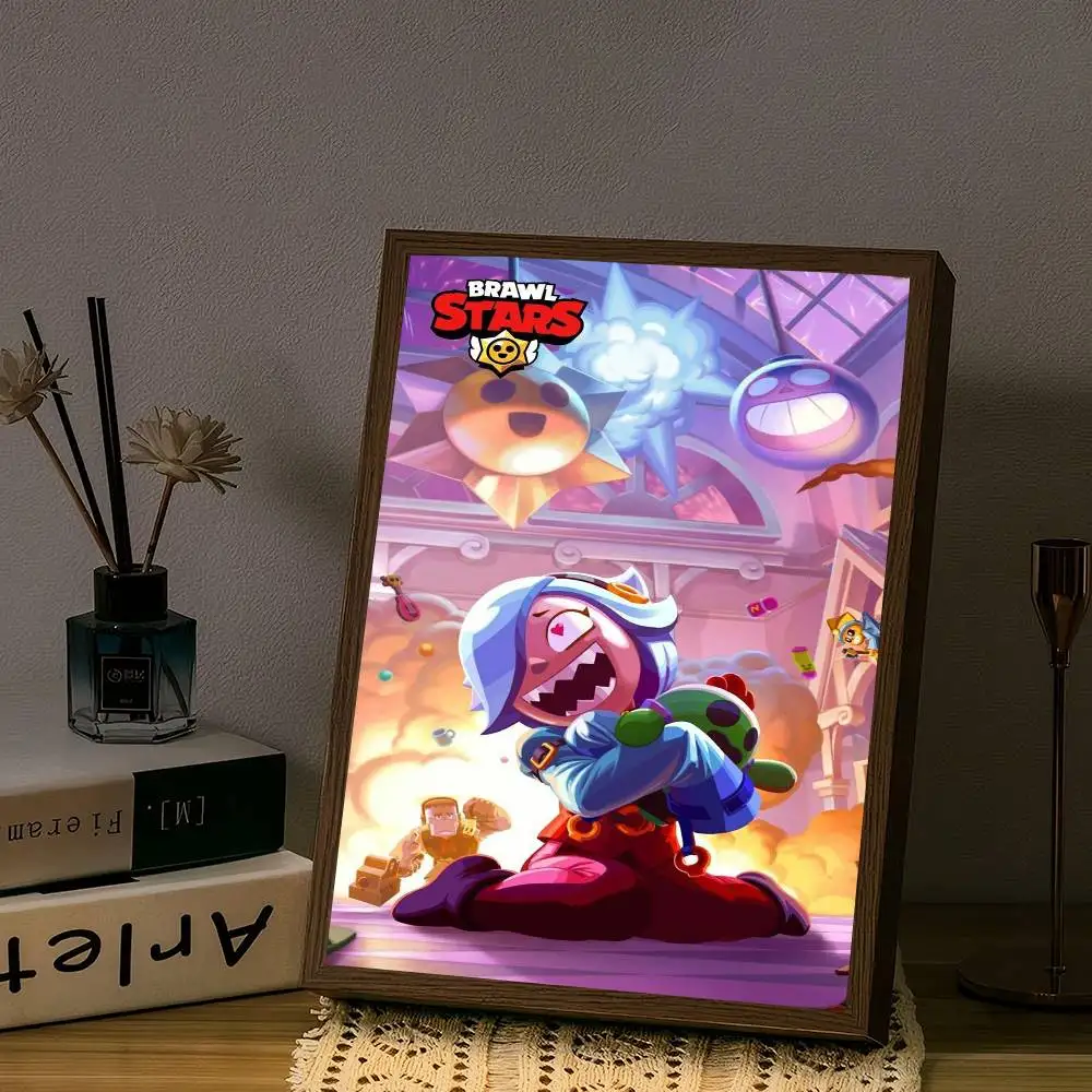 Anime Game Brawl Stars Movie Sticky Posters Retro Kraft Paper Sticker DIY Room Bar Cafe Aesthetic Art Wall Painting - view 5