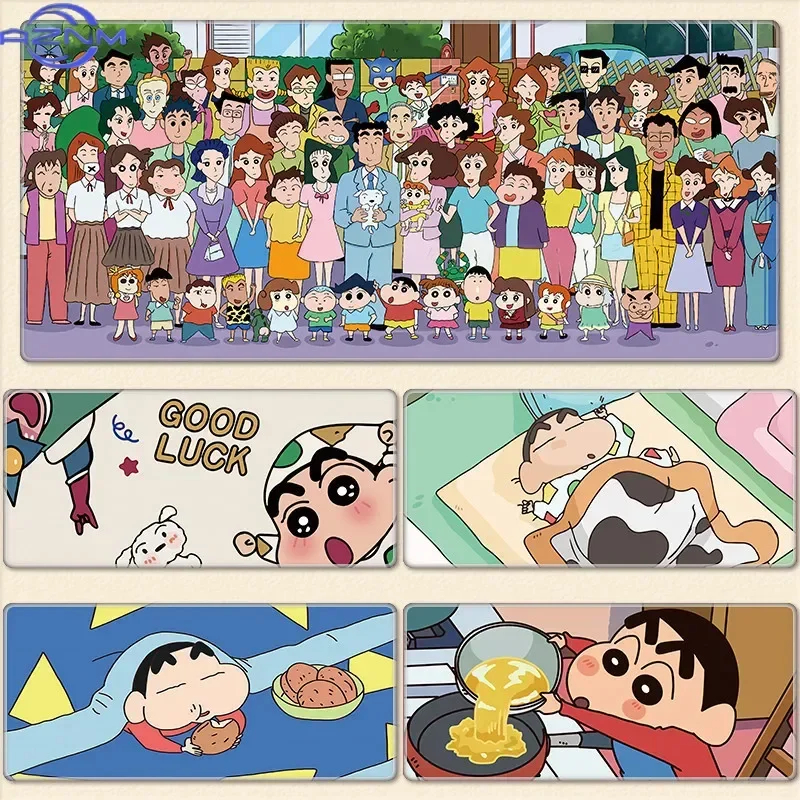 Crayon Shin-chan Mouse Pad Large Cute Anime Cartoon Mouse Mat Anti slip Rubber Game Comter Table Pads