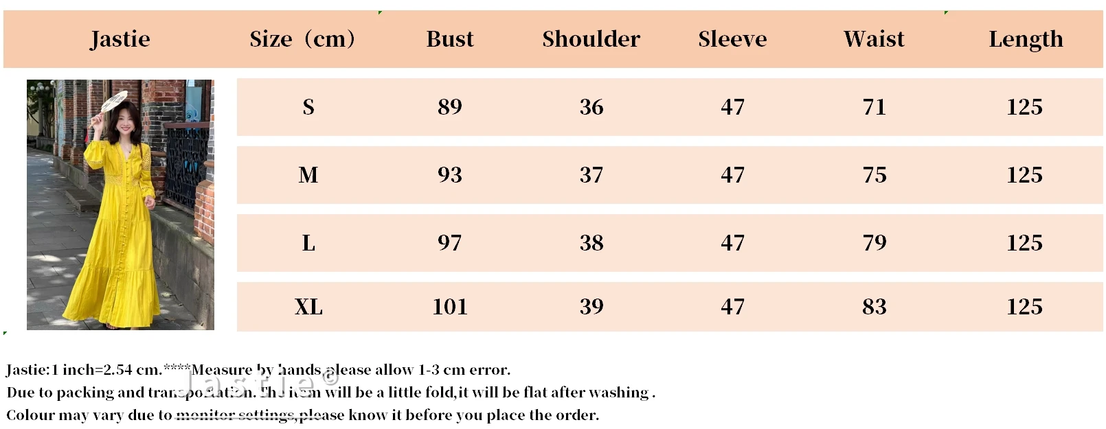 Jastie Embroidered Women Maxi Dress V-Neck Long Sleeve Casual Spring Summer Dresses Hollow Waist Boho Beach Vestidos