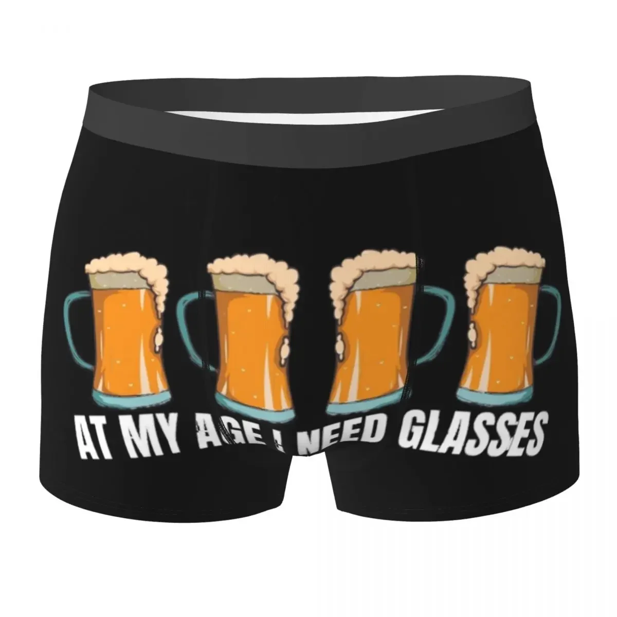 Boxer Underpants Shorts Beer Lovers Panties Men Breathable Underwear for Homme Man Boyfriend Gifts