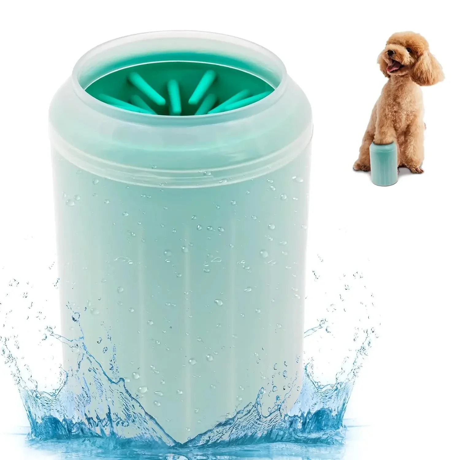 Soft silicone pet foot wash cup, Cat development cleaner, portable massage, bath cleaning