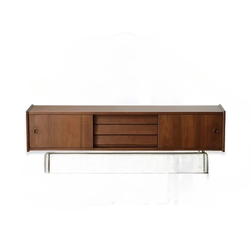 Modern living room furniture TV cabinet, console wooden table and TV cabinet with drawers combination