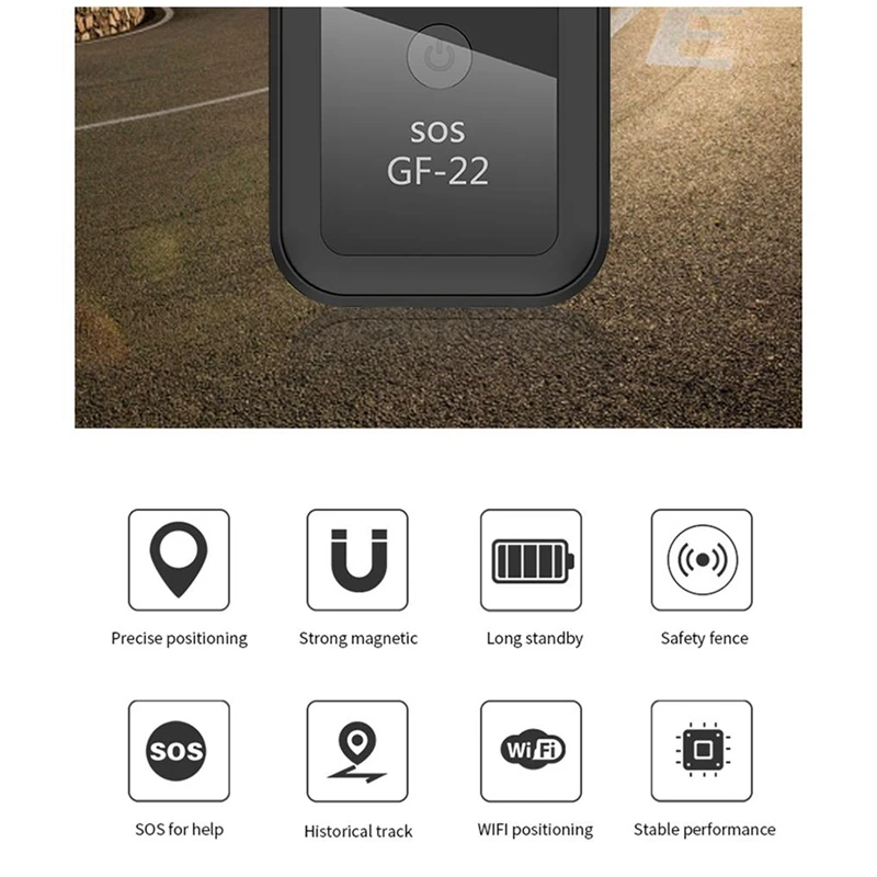 GF-22 Magnetic Car Tracker GPS Positioner Real Time Tracking Mini Locator SIM Inserts Pets Anti-Lost Tracker Device Wifi