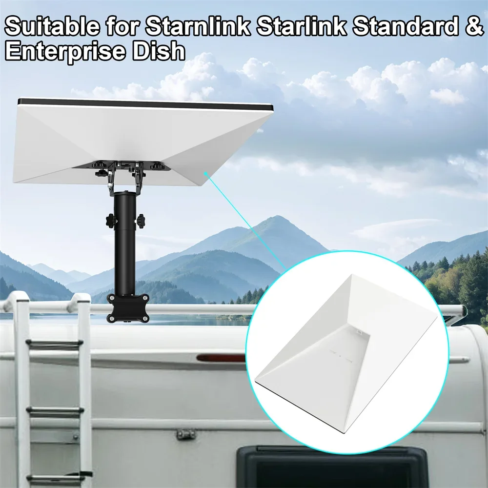 For Starlink Gen3 Mini Metal Bracket Set With Anti-slip Pad Suitable For RV Roof for Starlink Gen3 Portable satellite dish kits