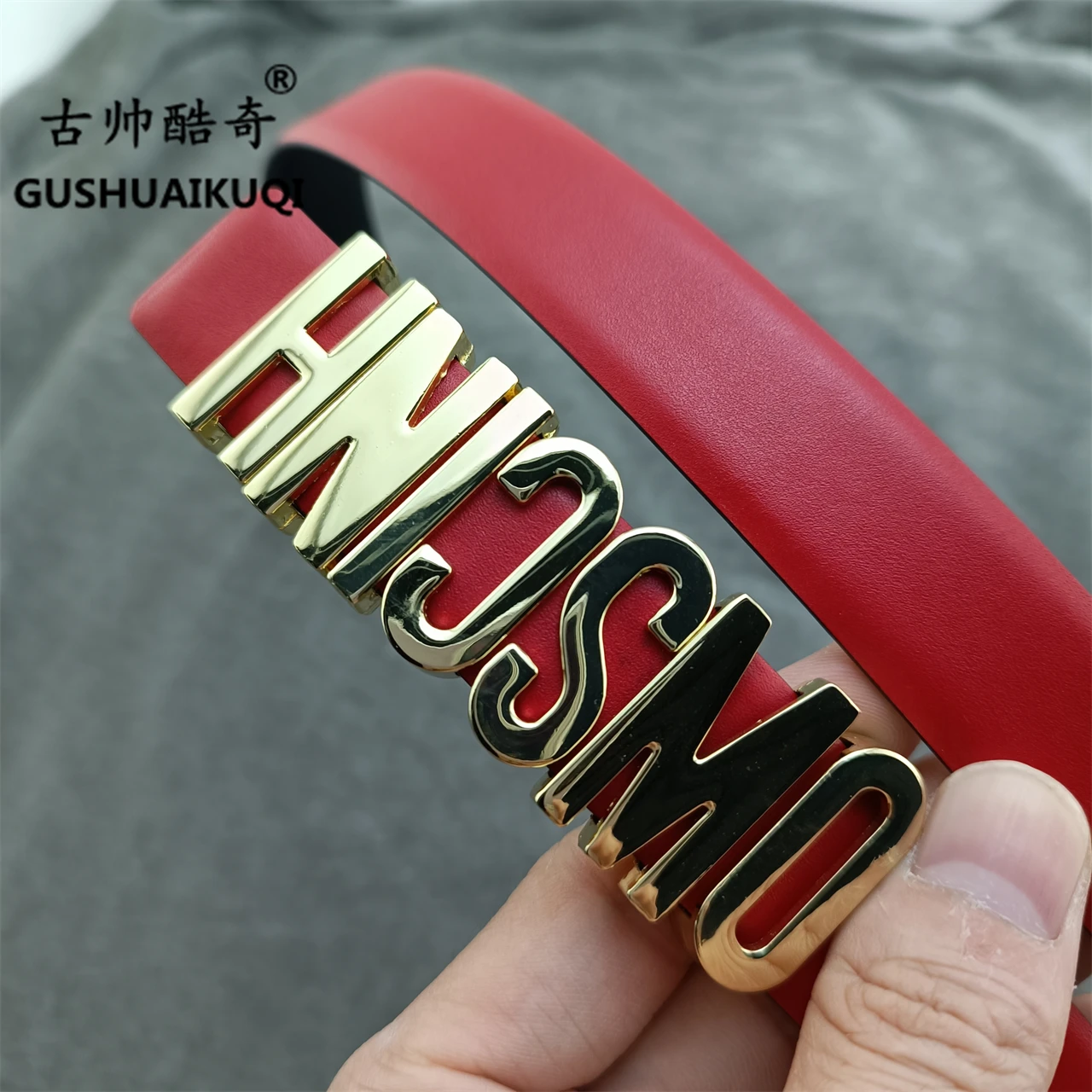 Classic DIY Trend Gushuai Fashion Belt Ladies Belt Men Couple Belt Double Sided Use 2.5cm Thin Belt Free Shipping Wholesale