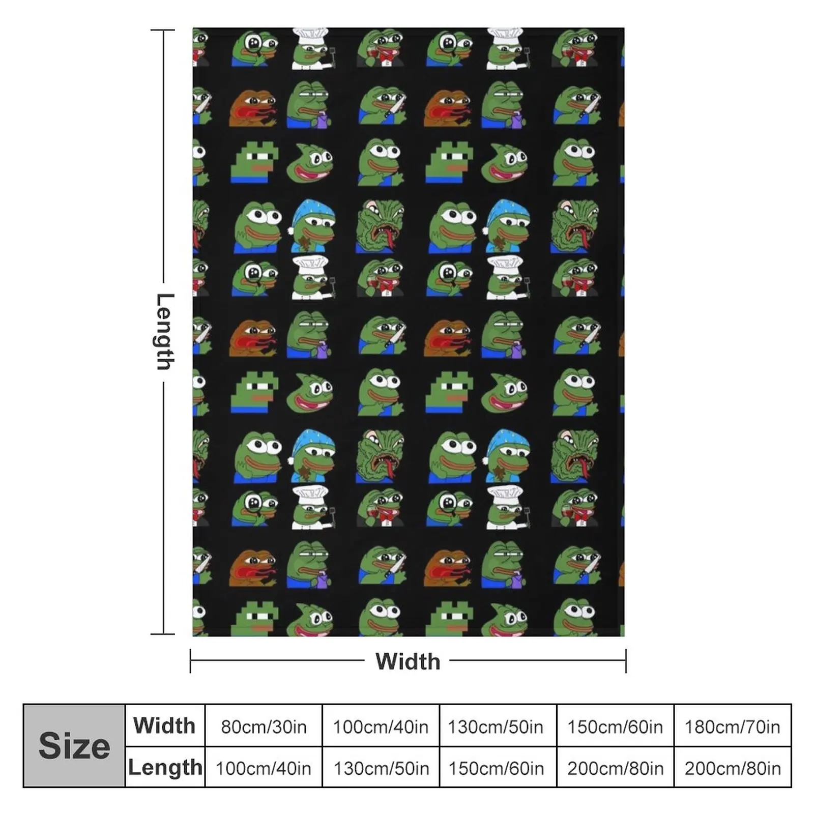 pepe peepo variety set (12 pepes edition) Throw Blanket Bed Fashionable Blanket Blanket Sofa Blankets For Baby Flannels