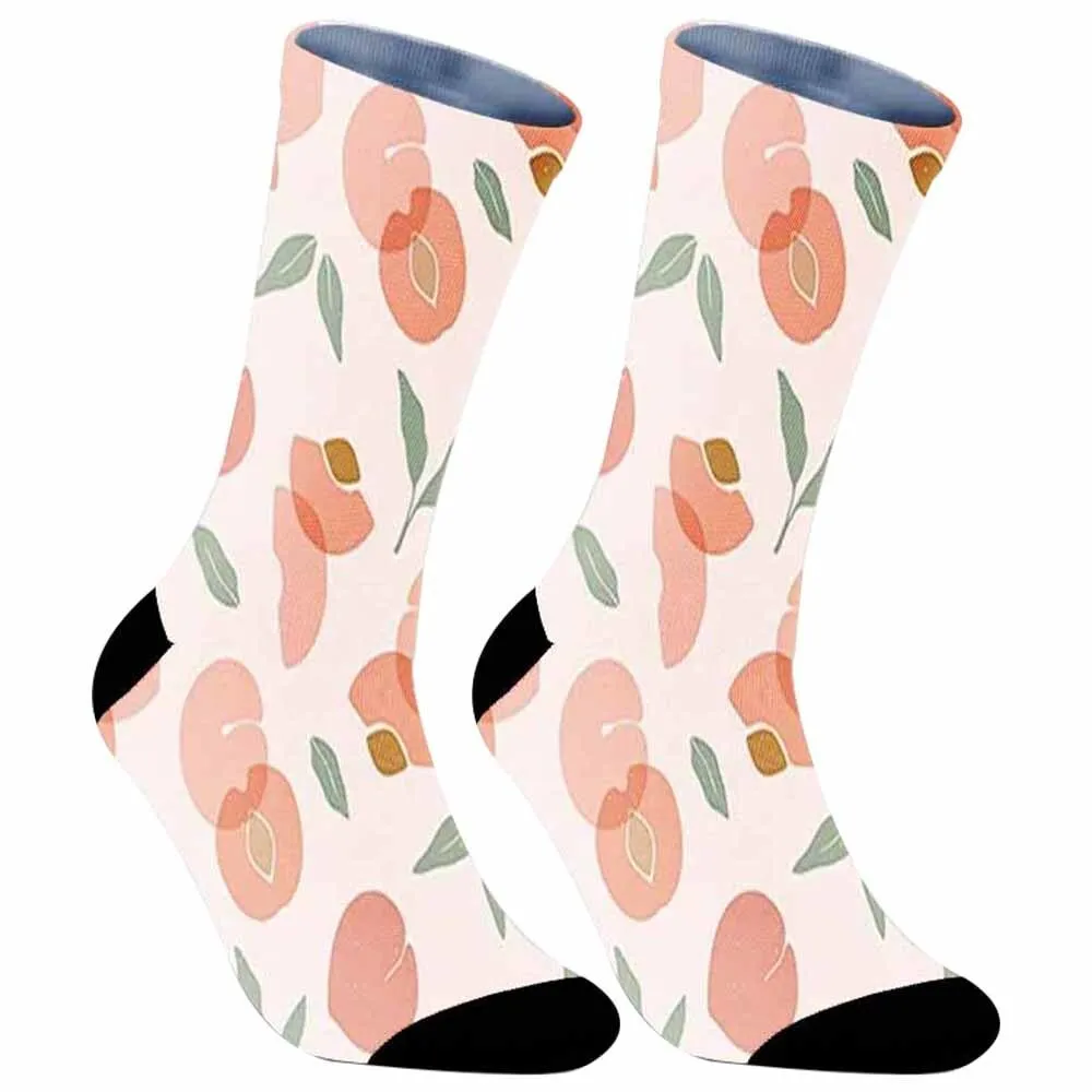 2024 New Spring Fashion Cute Cartoon Socks Donut Skull Pattern Socks Fun Happy Colorful Socks Cycling Socks