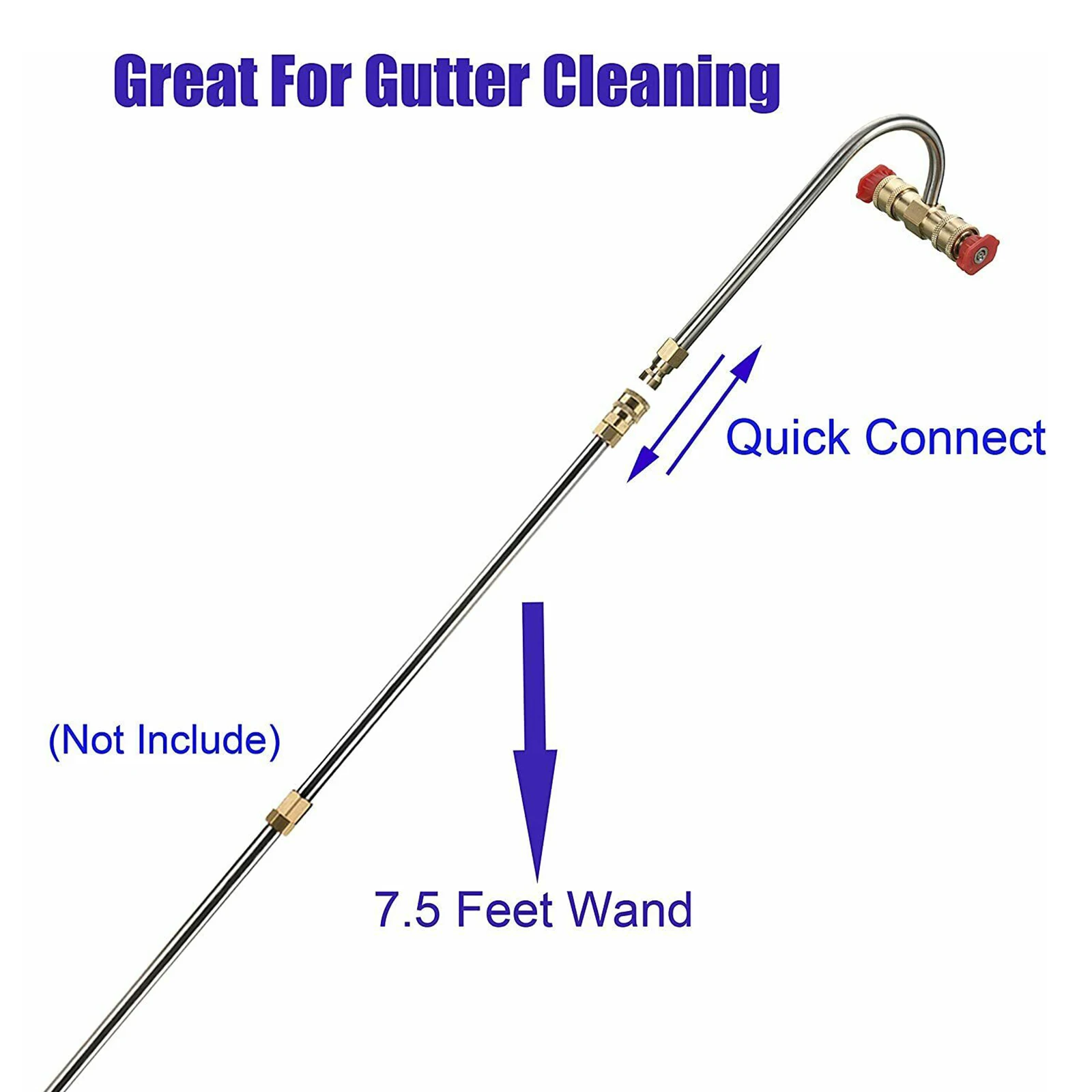 Washer Extension Gutter Cleaner Attachment Gutter Cleaning Blower Attachment Kit Debris Dry Leaves Cleaner Parts