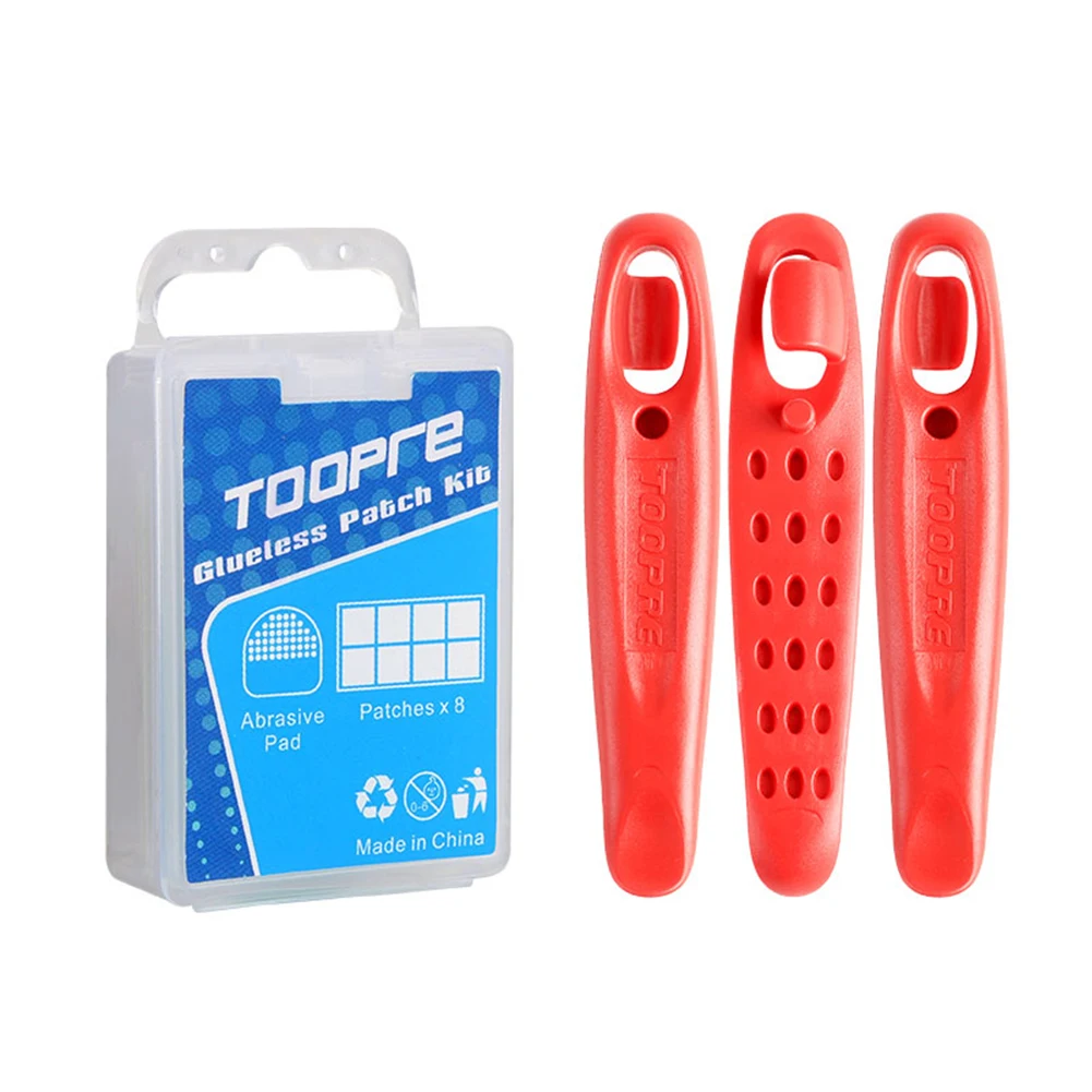 

Bike Tire Repair Tool Kit Rubber Patch Piece Lever Sets Cycling Puncture Tools Biking Portable Dustproof Cycling Parts