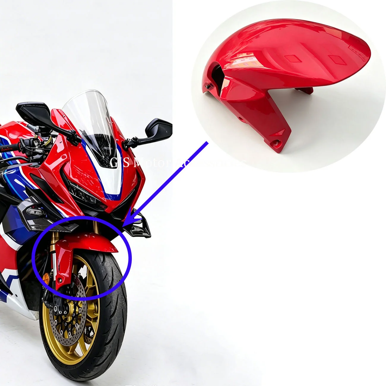 Fairing Front Fender Mudguard Cover Cowl Panel Fit For Honda CB650R CBR650R 2019-2025 CBR500R CBR400R 2022-2025 CB500F 2022-202