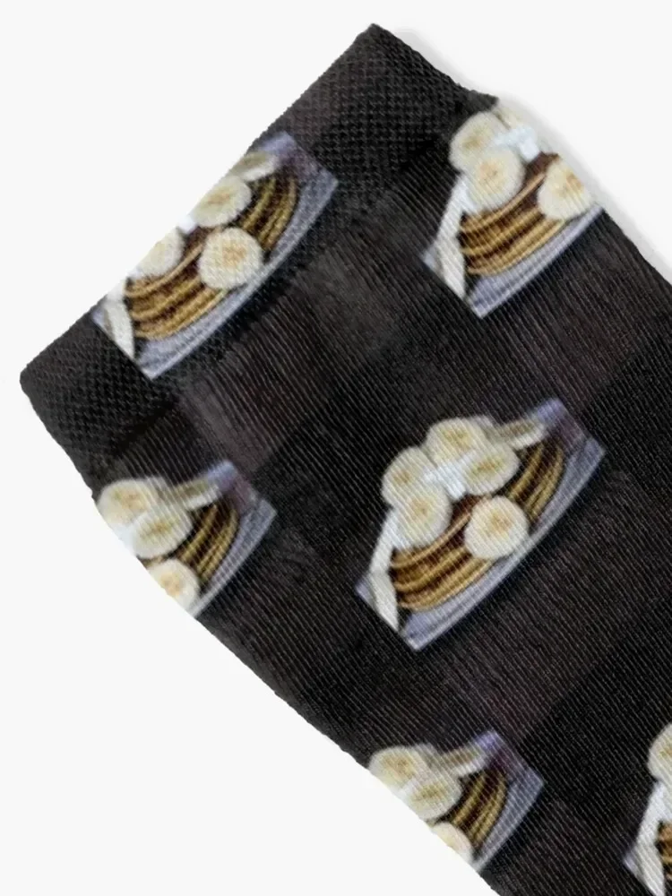 Oatmeal pancakes with greek yogurt and banana Socks kawaii hiphop Men's Boy Child Socks Women's