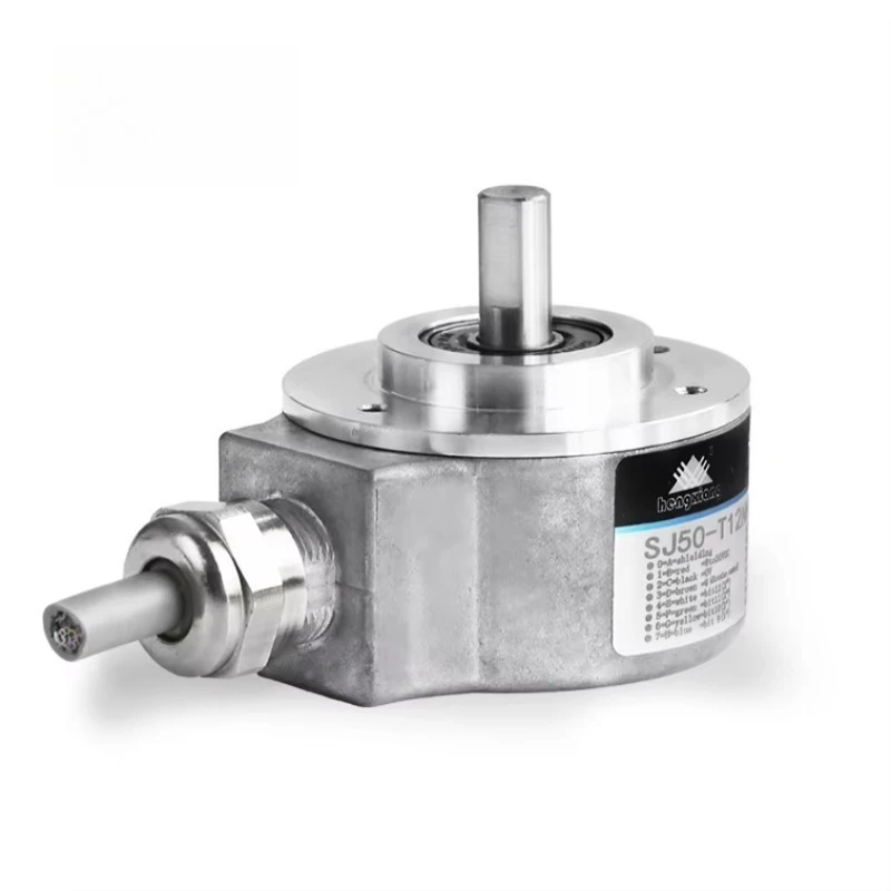 Absolute Encoder SJ50 Optical 8-12 Bits Resolution Gray Code Signal IP50/IP65 DC12-24V Fixed Mounted Rotary Encoder