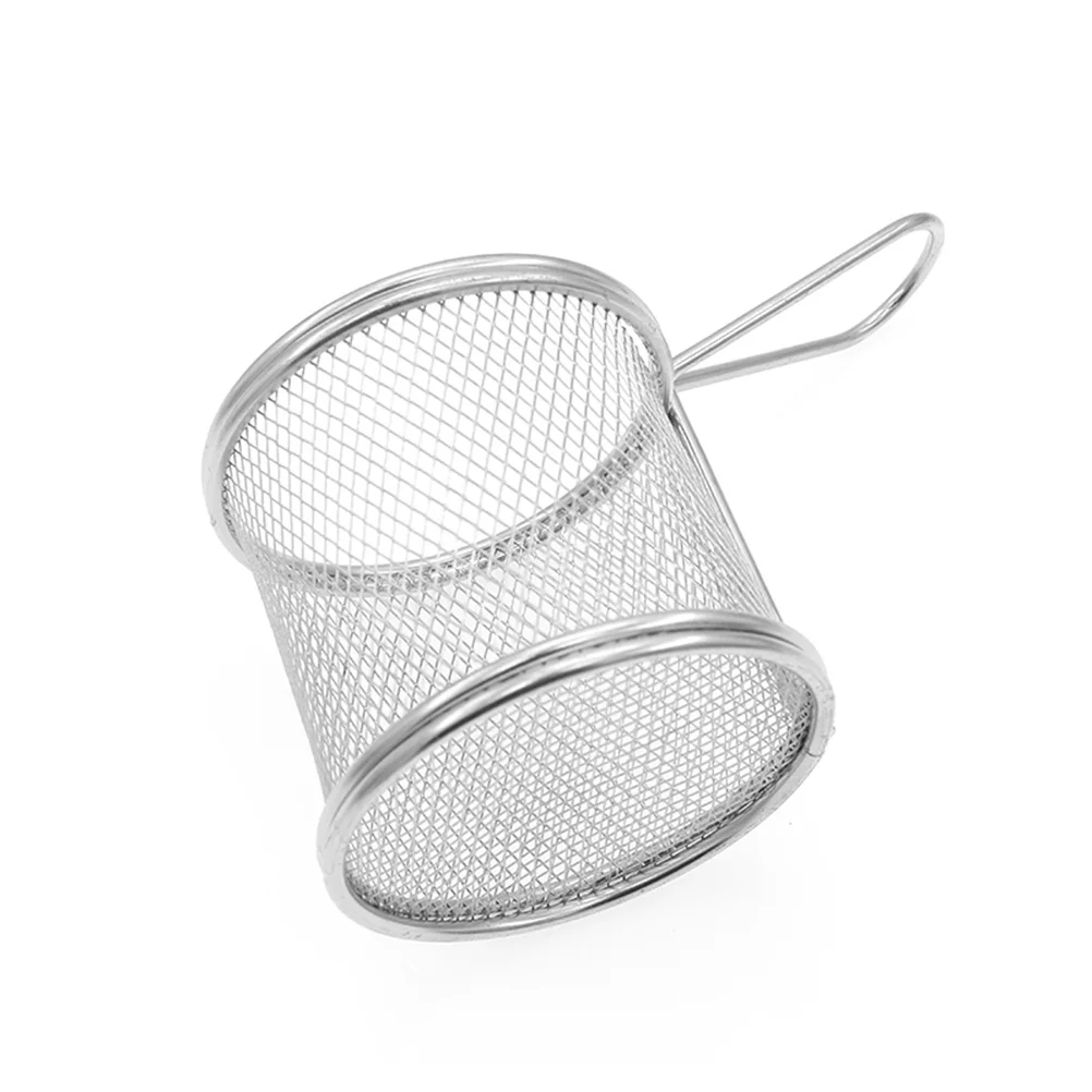 

Premium Stainless Steel Frying Basket with Heat Resistant Handle for Chips Potatoes Food Straining Reusable Kitchen Cooking
