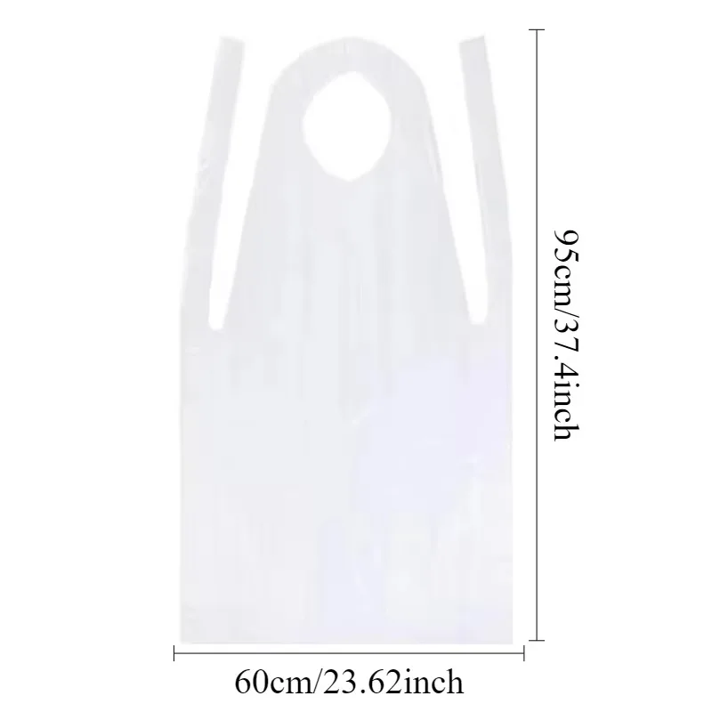 25/50/100PCS Disposable PE Apron for Cooking Dining Barbecuing Painting, Household Chores Outdoor Activities Picnics