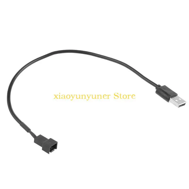 P9JB PWM Fan Power Adapter Cable 1 to 1 USB to 3 Pin PWM 5V Connector, 22AWG