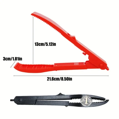 Imagen 2 del producto Clip de pesca multifuncional, controlador de mano, herramienta de aparejos, abrazadera de agarre corporal de pesca, agarrador con interruptor de bloqueo