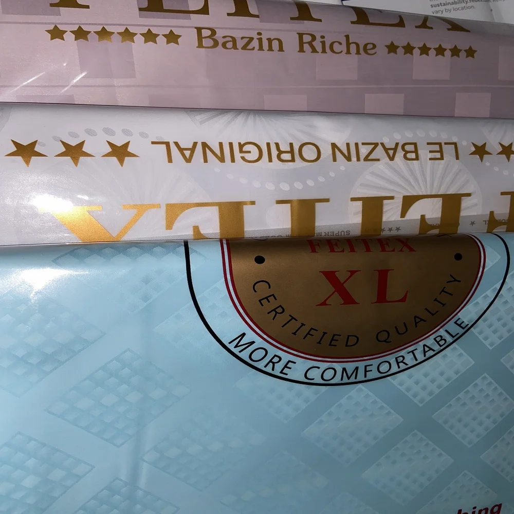 African Bazin Fabrics Original Tissu Africain Femme 2025 Cotton Fabric 100% New Shadda Austria Quality Guinea Brocade