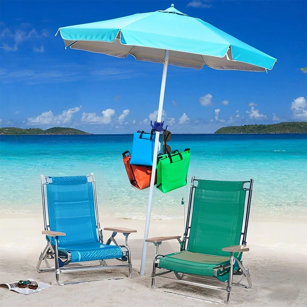 مظلة الشاطئ هوك معلقة رحلة التخييم أربعة ركن مظلة الشاطئ هوك المشبك للمناشف أكياس القبعات خيمة اكسسوارات خيمة هوك