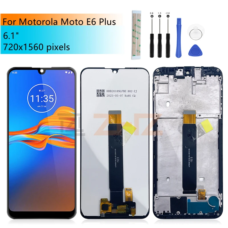 

For Motorola Moto E6 Plus LCD Display Touch Screen Digitizer Assembly For Moto E6 Plus Display Replacement Repair Parts 6.1"