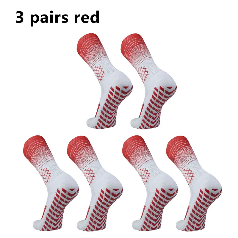 3 pary nowa krata antypoślizgowe skarpety piłkarskie męskie damskie sportowe skarpety piłkarskie antydelizantes de futbol