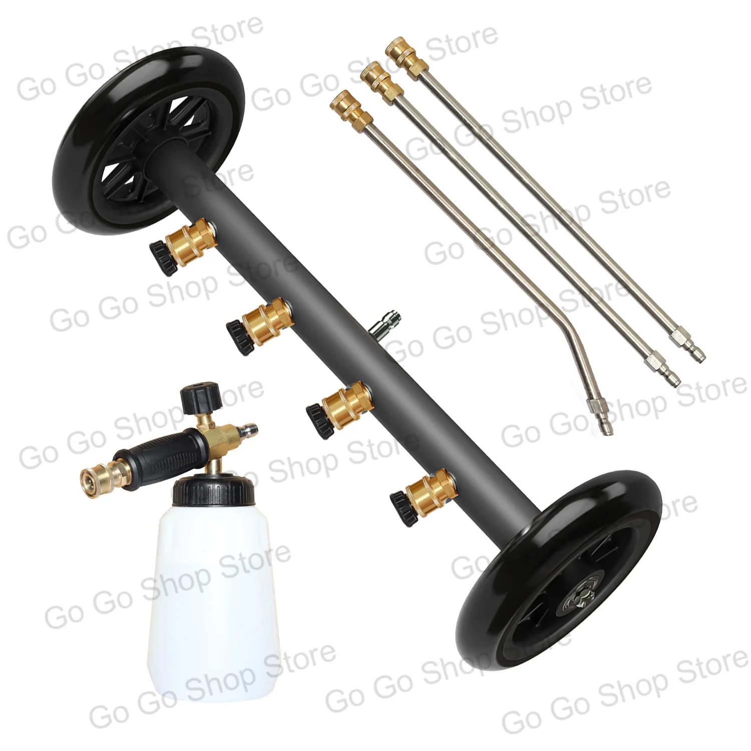 Car beauty shop cleaning chassis 1/4 quick plug high pressure bottom cleaner car washing machine nozzle road washing