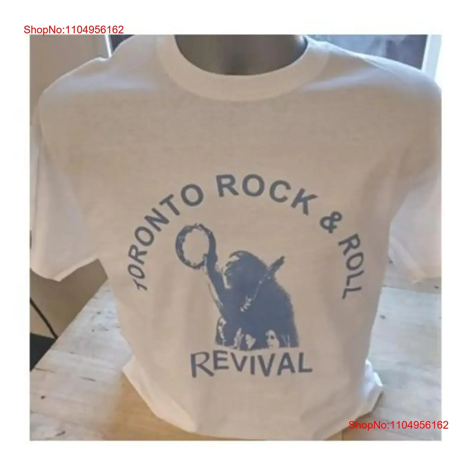 Toronto Rock Roll Revival T-Shirt im Retro-Stil, weiß, 112, verwaschenes Vintage-Oberteil für den täglichen Gebrauch, bequeme, lässige, grafische Mode