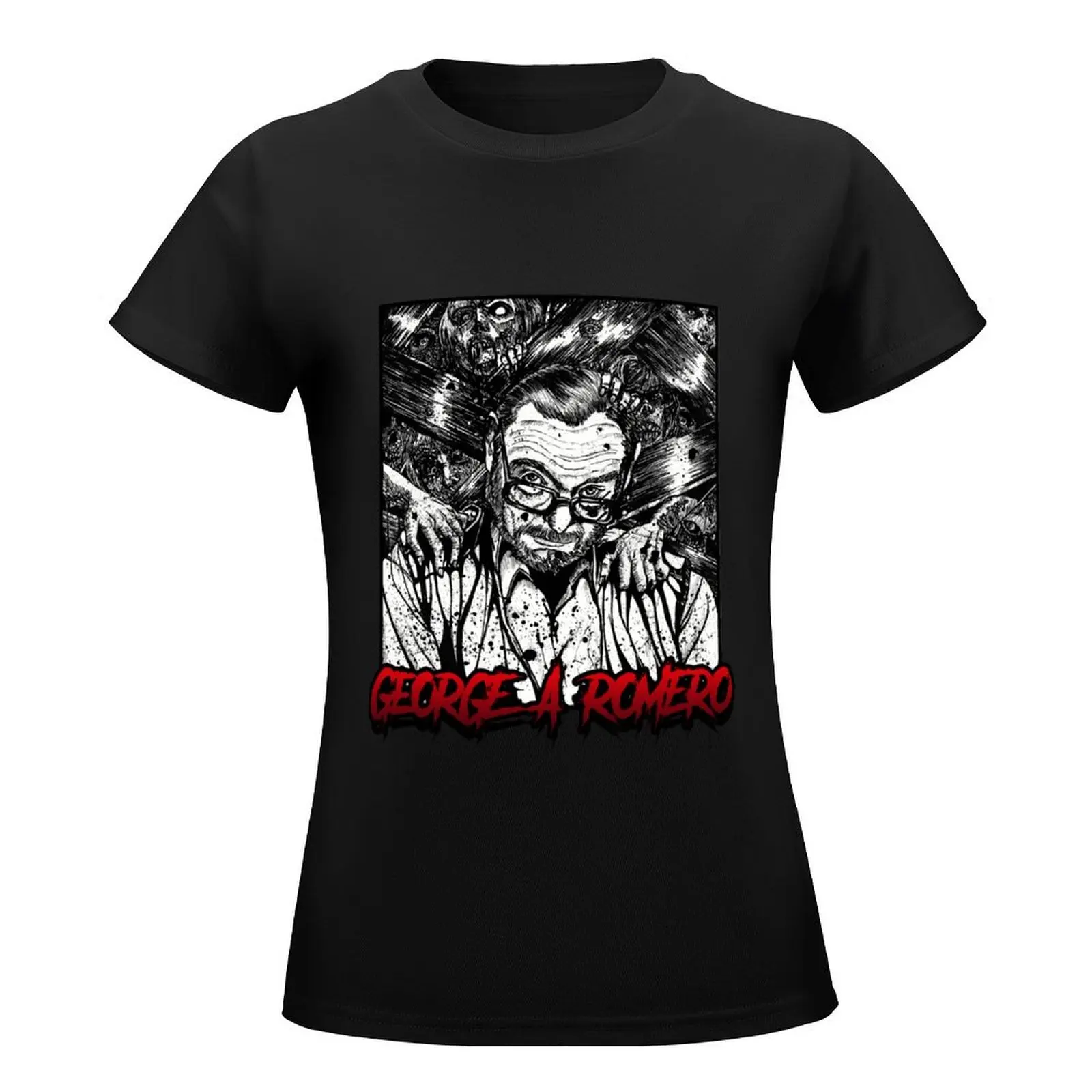 George A. Romero T-Shirt cute clothes cute tops Blouse Women t-shirts