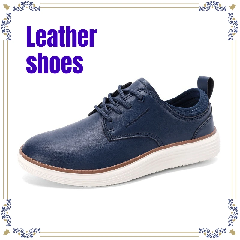 

Men's Casual Oxfords Shoes Premium Artificial Leather Fashion Man Sneakers Lightweight Comfortable Non-slip Men Walking Shoes