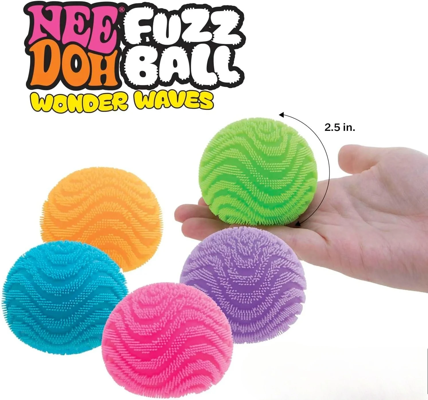 New NeeDoh Fuzz Ball Series Desktop Ornament Stress Relief Toys Suitable For People Under Pressure Fun Soft Stress Ball Maltose