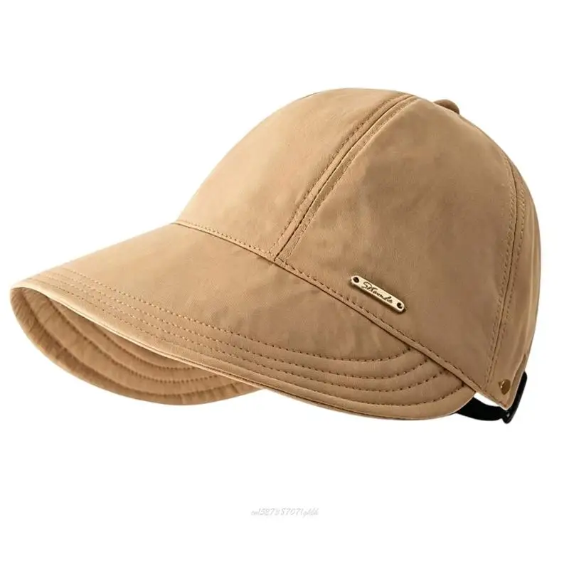 X5XA Travel Shade Cap with Wide Coverage, Casual Textured Fabric, and Easy Back Adjustment for Sunny Walks Outside