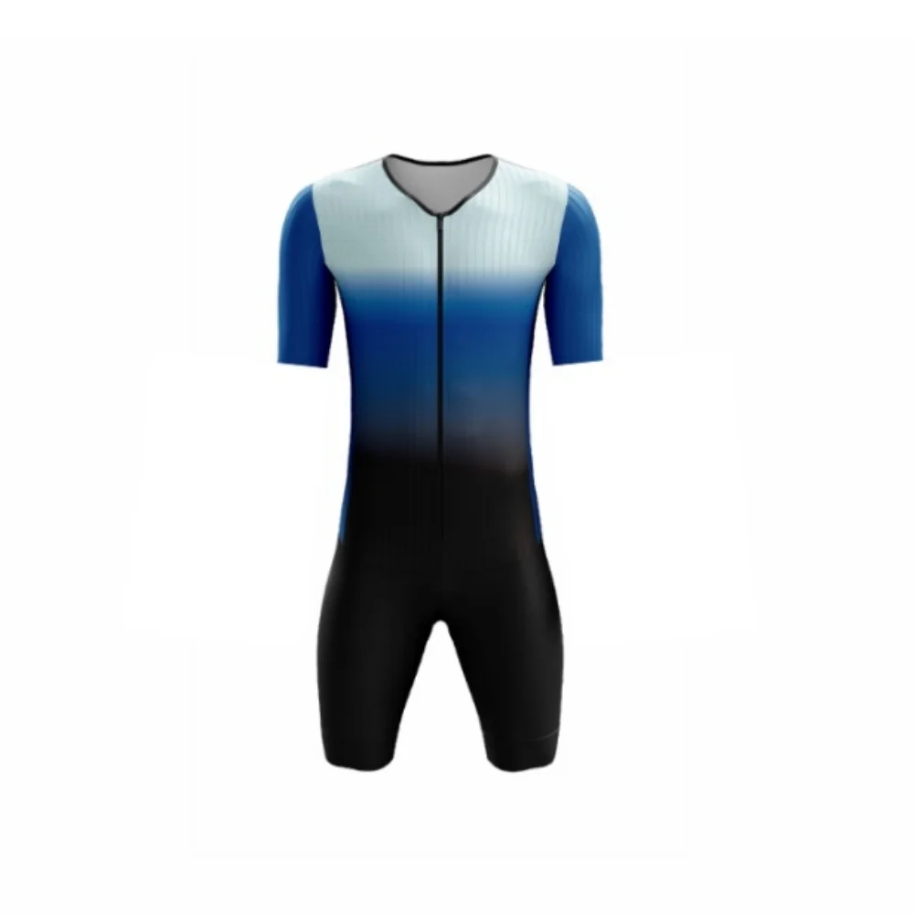 

Men's No LOGO Triathlon Skinsuit Pro Team Race Ciclismo Cycling Suit Fast Dry Swimming Tights Running Speedsuit Trisuit