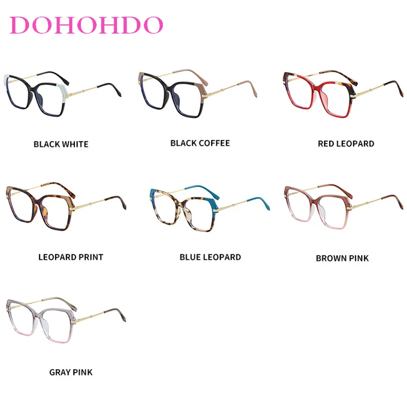 العلامة التجارية الفاخرة تصميم غير النظامية مربع المعادن مكافحة نظارات الضوء الأزرق النساء الرجال الكمبيوتر للعمل المكتبي النظارات البصرية السيدات