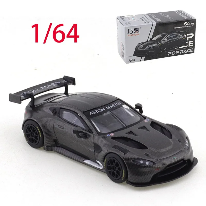 

POPRACE литой под давлением масштаб 1/64 Aston Martin VANTAGE GT3 модель автомобиля из сплава, игрушки для мальчиков, подарок